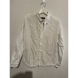 A.P.C. Cotton Broad Long Sleeve Shirt‎ Size Large